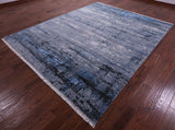 Modern Hand Knotted Wool & Silk Rug - 8' 1" X 10' 1" - Golden Nile