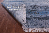 Modern Hand Knotted Wool & Silk Rug - 8' 1" X 10' 1" - Golden Nile