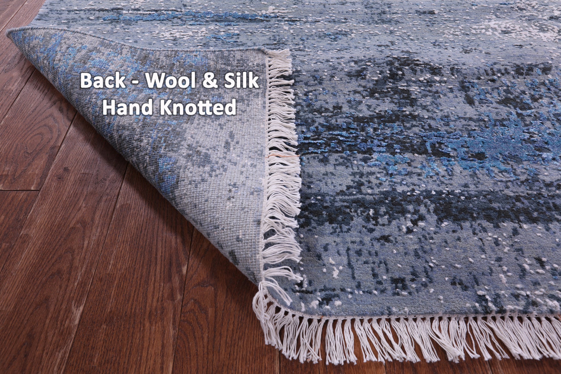 Modern Hand Knotted Wool & Silk Rug - 8' 1" X 10' 1" - Golden Nile
