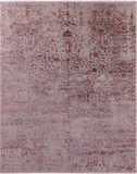 Modern Hand Knotted Wool & Silk Rug - 8' 0" X 10' 2"