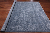 SUPER SALE Grey Modern Handmade Wool & Silk Rug - 8' 1" X 10' 1"