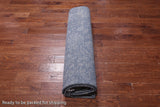 SUPER SALE Grey Modern Handmade Wool & Silk Rug - 8' 1" X 10' 1"