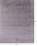 Grey Modern Handmade Wool & Silk Rug - 8' 0" X 10' 1" - Golden Nile