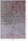 Modern Hand Knotted Wool & Silk Rug - 6' 0" X 9' 1" - Golden Nile