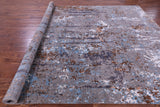 Modern Handmade Wool & Silk Rug - 9' 0" X 12' 1" - Golden Nile