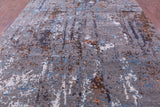 Modern Handmade Wool & Silk Rug - 9' 0" X 12' 1" - Golden Nile