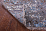 Modern Handmade Wool & Silk Rug - 9' 0" X 12' 1" - Golden Nile