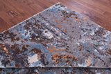 Modern Handmade Wool & Silk Rug - 9' 0" X 12' 1" - Golden Nile