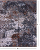 Modern Handmade Wool & Silk Rug - 8' 1" X 10' 2" - Golden Nile