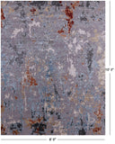 Modern Handmade Wool & Silk Rug - 8' 0" X 10' 3" - Golden Nile