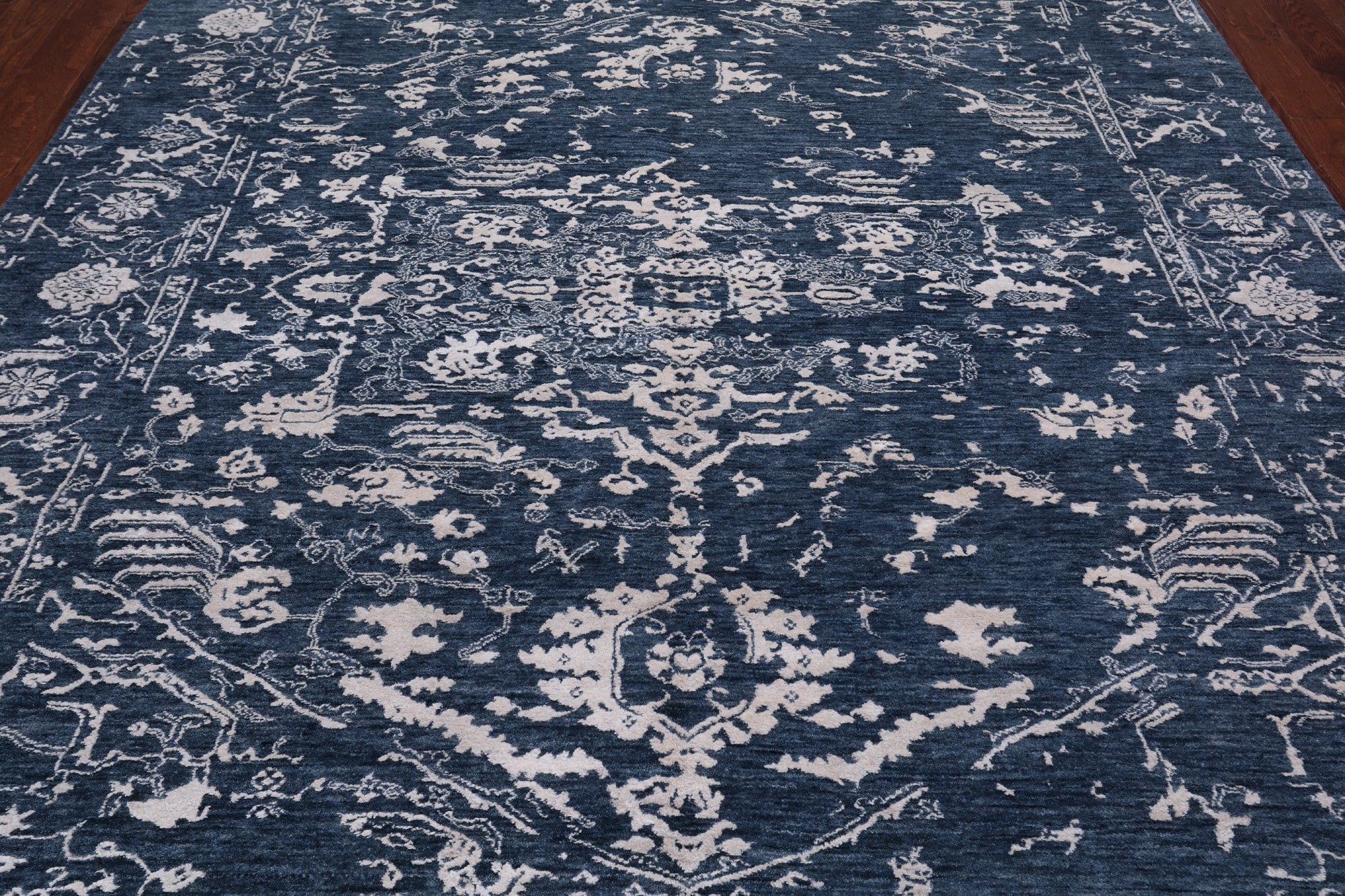 SUPER SALE Modern Hand Knotted Wool & Silk Rug - 8' 2" X 10' 5"