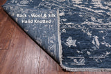 SUPER SALE Modern Hand Knotted Wool & Silk Rug - 8' 2" X 10' 5"