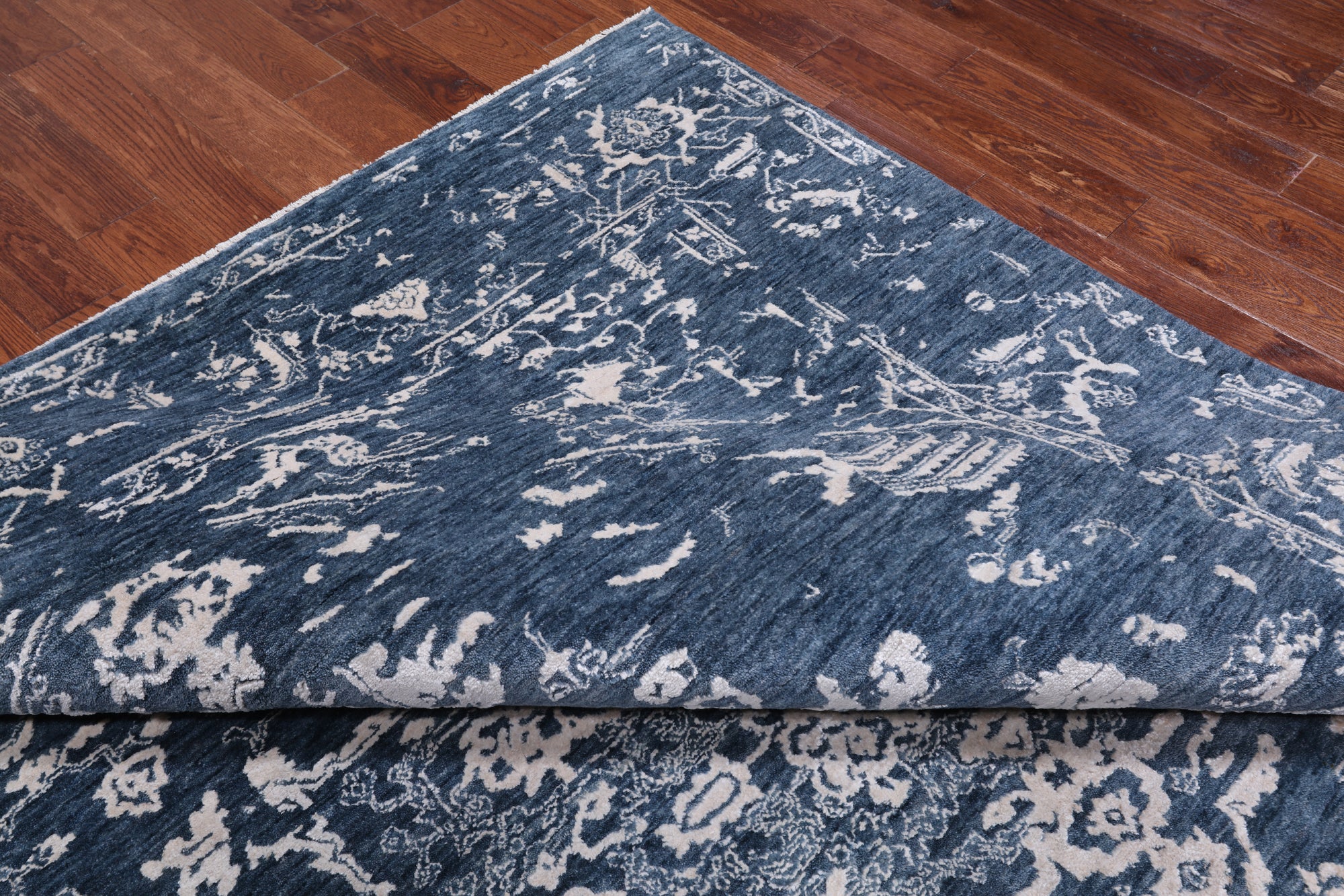 SUPER SALE Modern Hand Knotted Wool & Silk Rug - 8' 2" X 10' 5"