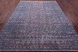 Grey Modern Handmade Wool & Silk Rug - 7' 11" X 10' 4" - Golden Nile
