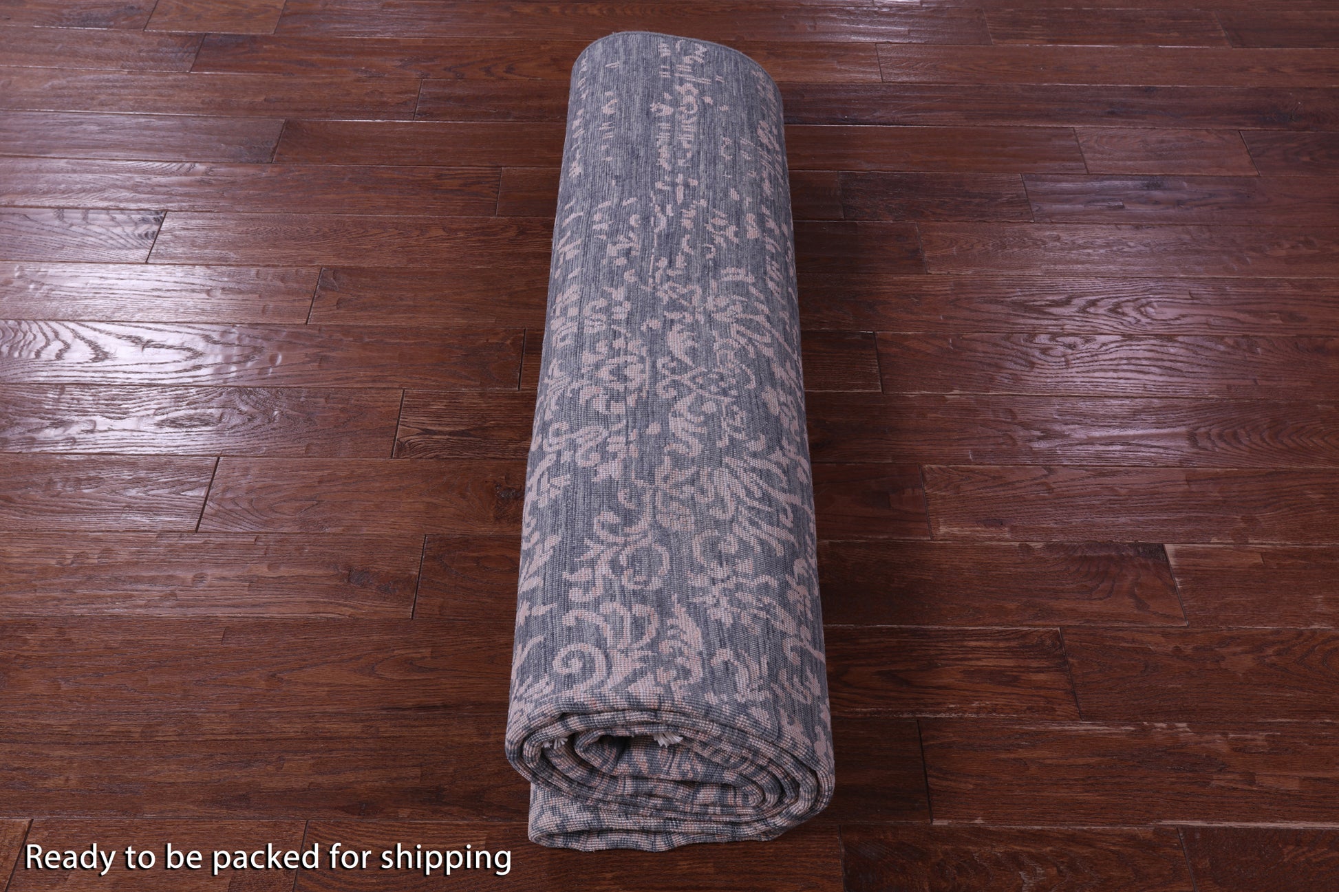 Grey Modern Handmade Wool & Silk Rug - 7' 11" X 10' 4" - Golden Nile