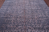 Grey Modern Handmade Wool & Silk Rug - 7' 11" X 10' 4" - Golden Nile