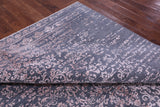Grey Modern Handmade Wool & Silk Rug - 7' 11" X 10' 4" - Golden Nile