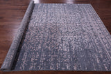 Grey Modern Handmade Wool & Silk Rug - 7' 11" X 10' 4" - Golden Nile
