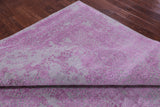 SUPER SALE Grey Modern Handmade Wool & Silk Rug - 8' 10" X 12' 4"