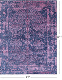Modern Handmade Wool & Silk Rug - 9' 1" X 12' 1" - Golden Nile