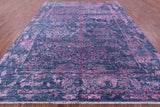 Modern Handmade Wool & Silk Rug - 9' 1" X 12' 1" - Golden Nile