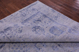Grey Modern Handmade Wool & Silk Rug - 8' 11" X 12' 3" - Golden Nile