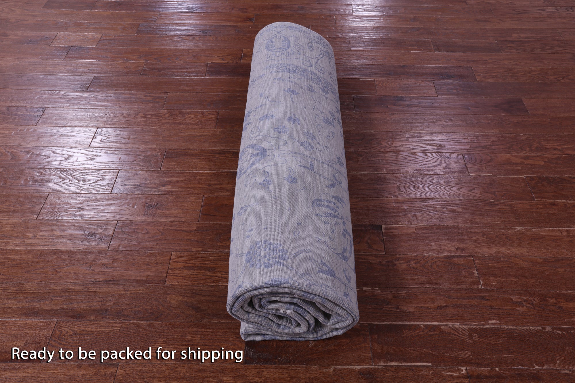 Grey Modern Handmade Wool & Silk Rug - 8' 11" X 12' 3" - Golden Nile
