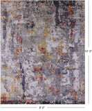 Modern Hand Knotted Wool & Silk Rug - 8' 0" X 10' 0" - Golden Nile