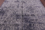 Grey Modern Hand Knotted Wool & Silk Rug - 7' 10" X 10' 1" - Golden Nile