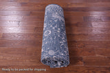 Grey Modern Hand Knotted Wool & Silk Rug - 6' 2" X 9' 3" - Golden Nile
