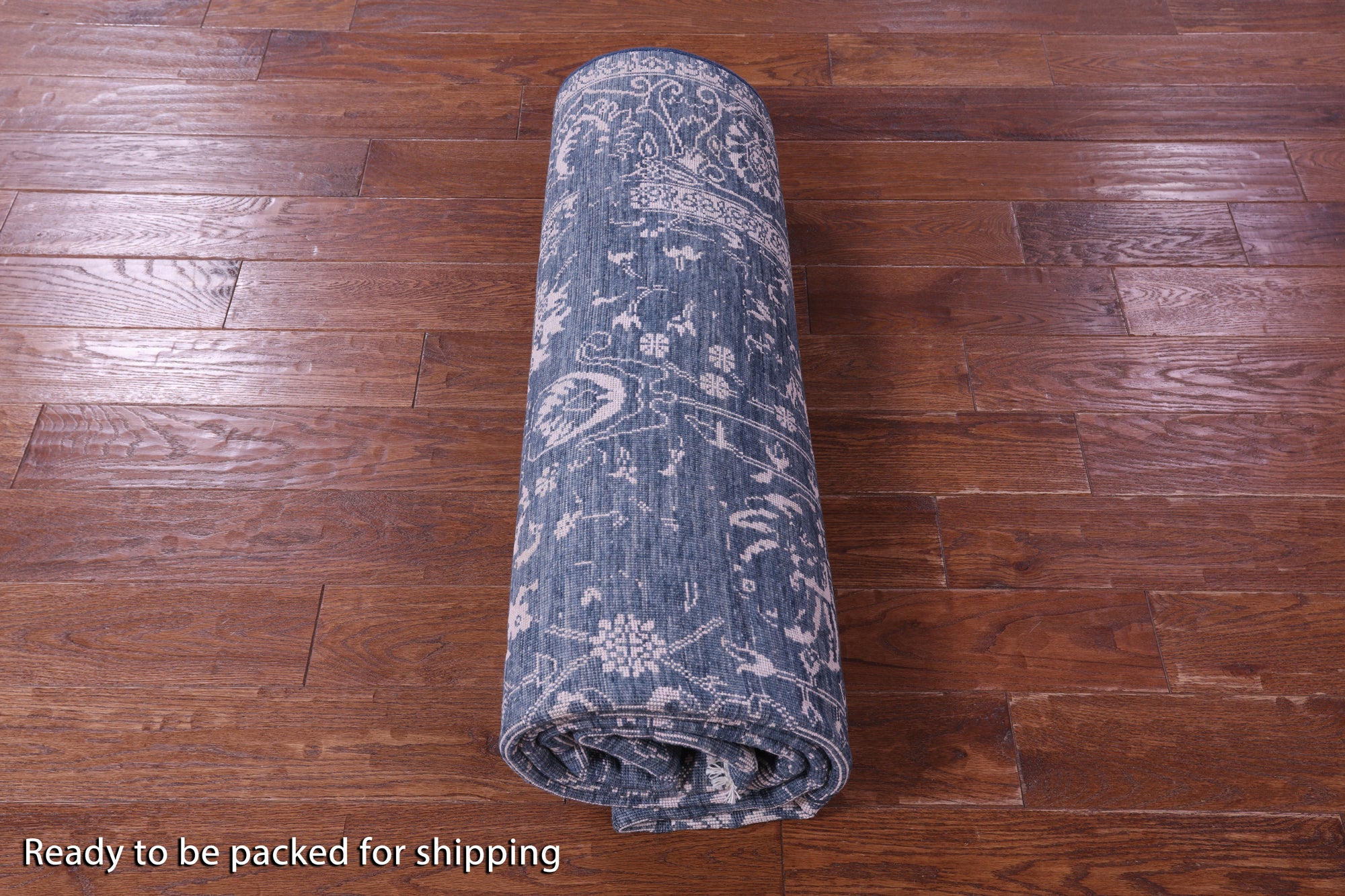 Grey Modern Hand Knotted Wool & Silk Rug - 6' 2" X 9' 3" - Golden Nile