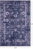 Grey Modern Hand Knotted Wool & Silk Rug - 6' 2" X 9' 3" - Golden Nile