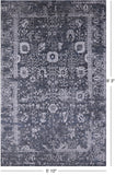 Grey Persian Handmade Wool & Silk Rug - 5' 10" X 9' 3" - Golden Nile