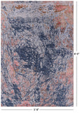 Modern Hand Knotted Wool & Silk Rug - 5' 8" X 8' 0" - Golden Nile