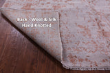 Grey Modern Handmade Wool & Silk Rug - 6' 2" X 9' 2" - Golden Nile