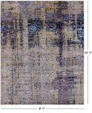 Modern Handmade Wool & Silk Rug - 8' 1" X 10' 1" - Golden Nile