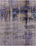 Modern Handmade Wool & Silk Rug - 8' 1" X 10' 1" - Golden Nile