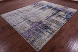 Modern Handmade Wool & Silk Rug - 8' 1" X 10' 1" - Golden Nile