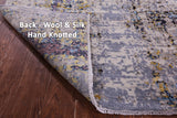 Modern Handmade Wool & Silk Rug - 8' 1" X 10' 1" - Golden Nile