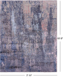 Modern Hand Knotted Wool & Silk Rug - 7' 11" X 10' 0" - Golden Nile