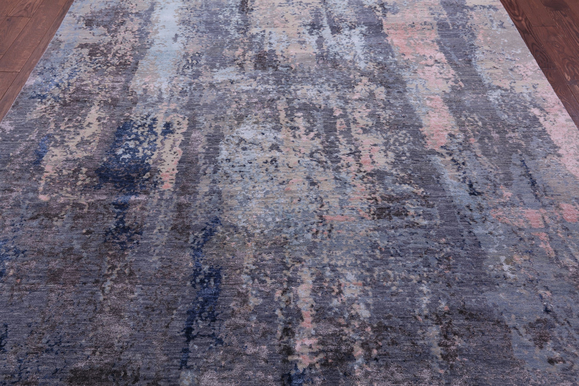 Modern Hand Knotted Wool & Silk Rug - 7' 11" X 10' 0" - Golden Nile