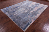Modern Hand Knotted Wool & Silk Rug - 7' 11" X 10' 0" - Golden Nile