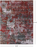 Modern Hand Knotted Wool & Silk Rug - 9' 0" X 11' 11" - Golden Nile