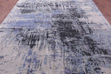 Modern Hand Knotted Wool & Silk Rug - 9' 0" X 11' 11" - Golden Nile