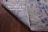 Modern Hand Knotted Wool & Silk Rug - 9' 0" X 11' 11" - Golden Nile