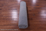 Blue Modern Hand Knotted Wool & Silk Rug - 9' 1" X 12' 0" - Golden Nile