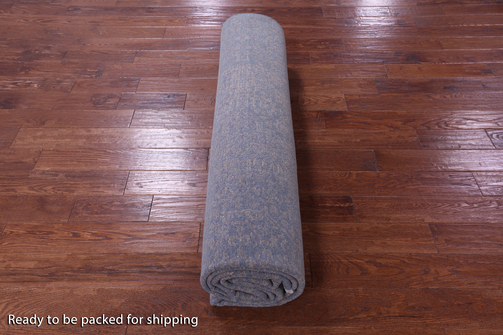 Blue Modern Hand Knotted Wool & Silk Rug - 9' 1" X 12' 0" - Golden Nile