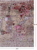 Modern Handmade Wool & Silk Rug - 9' 0" X 12' 5" - Golden Nile