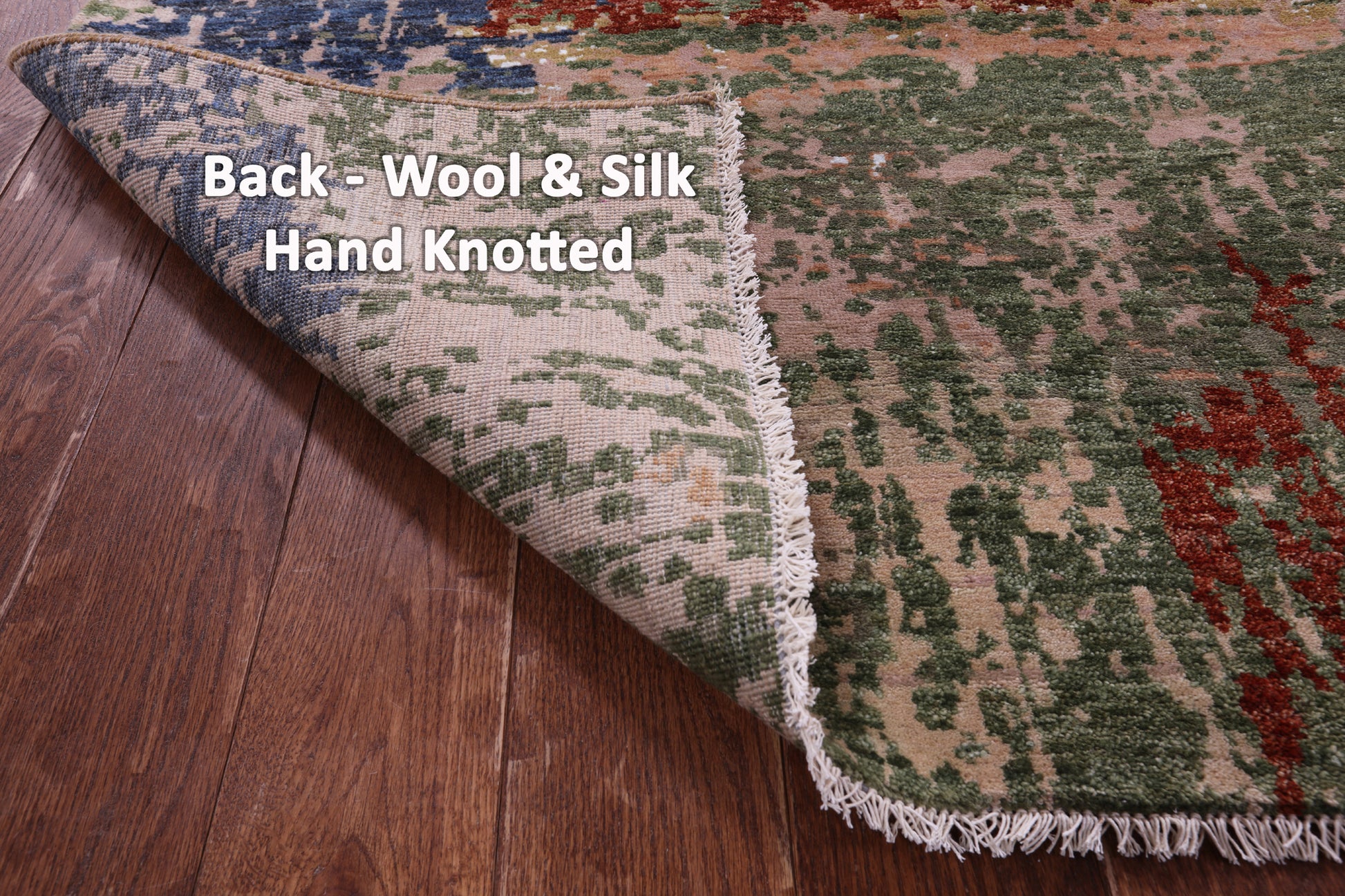 Modern Hand Knotted Wool & Silk Rug - 8' 11" X 11' 11" - Golden Nile