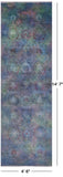 Full Pile Overdyed Handmade Wool Rug - 4' 6" X 14' 7" - Golden Nile